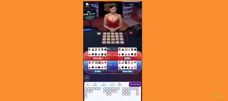 Cassino ao vivo da 777win com dealers reais
